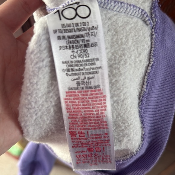 Disney 100 Purple Kids Sweater with Mickey and Friends - Picture 10 of 10